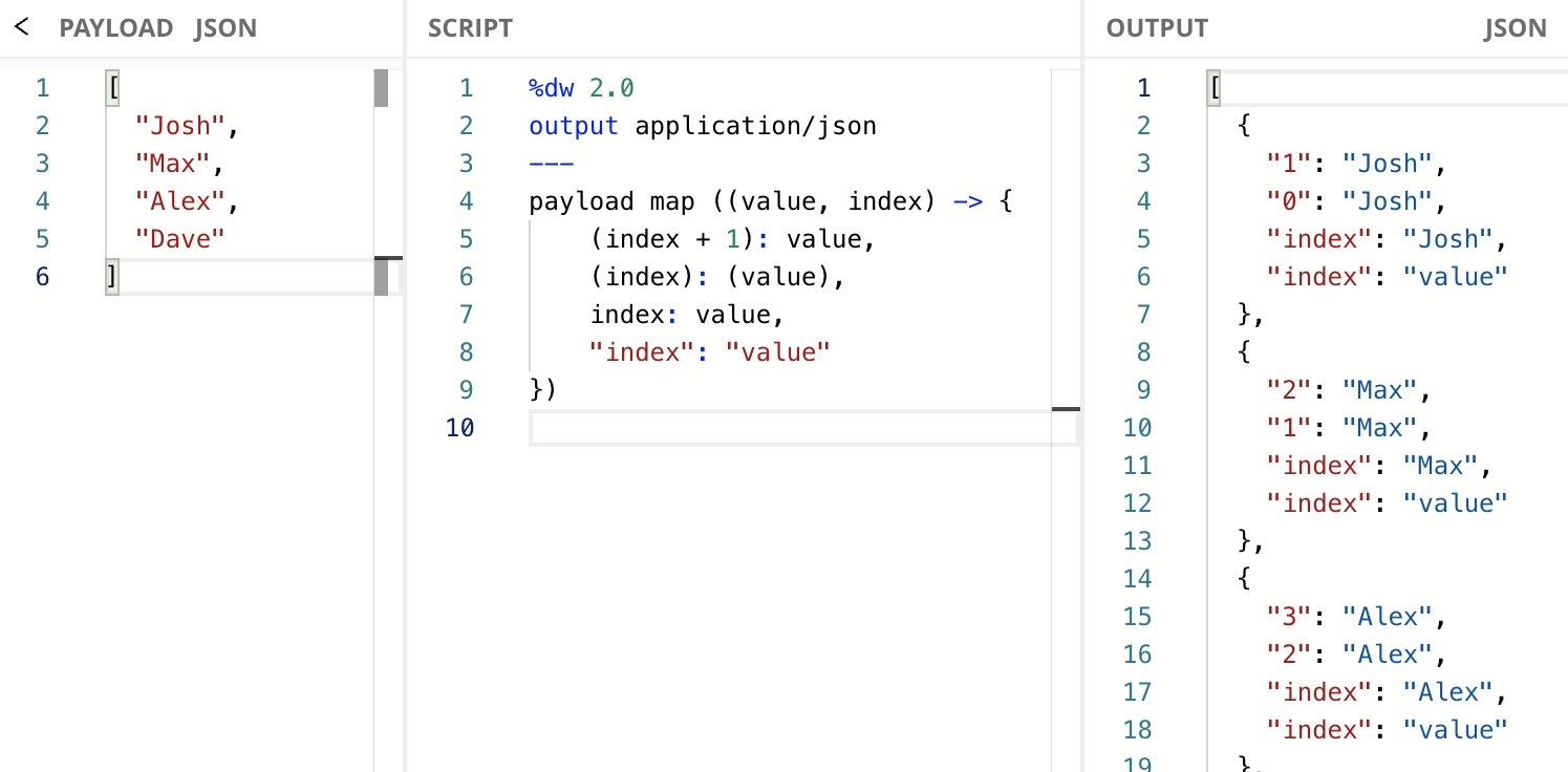 DataWeave Map Function How To Iterate Through All Items In An Array 