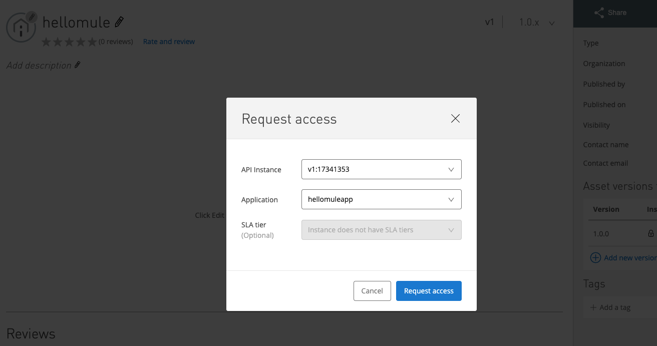 Request access