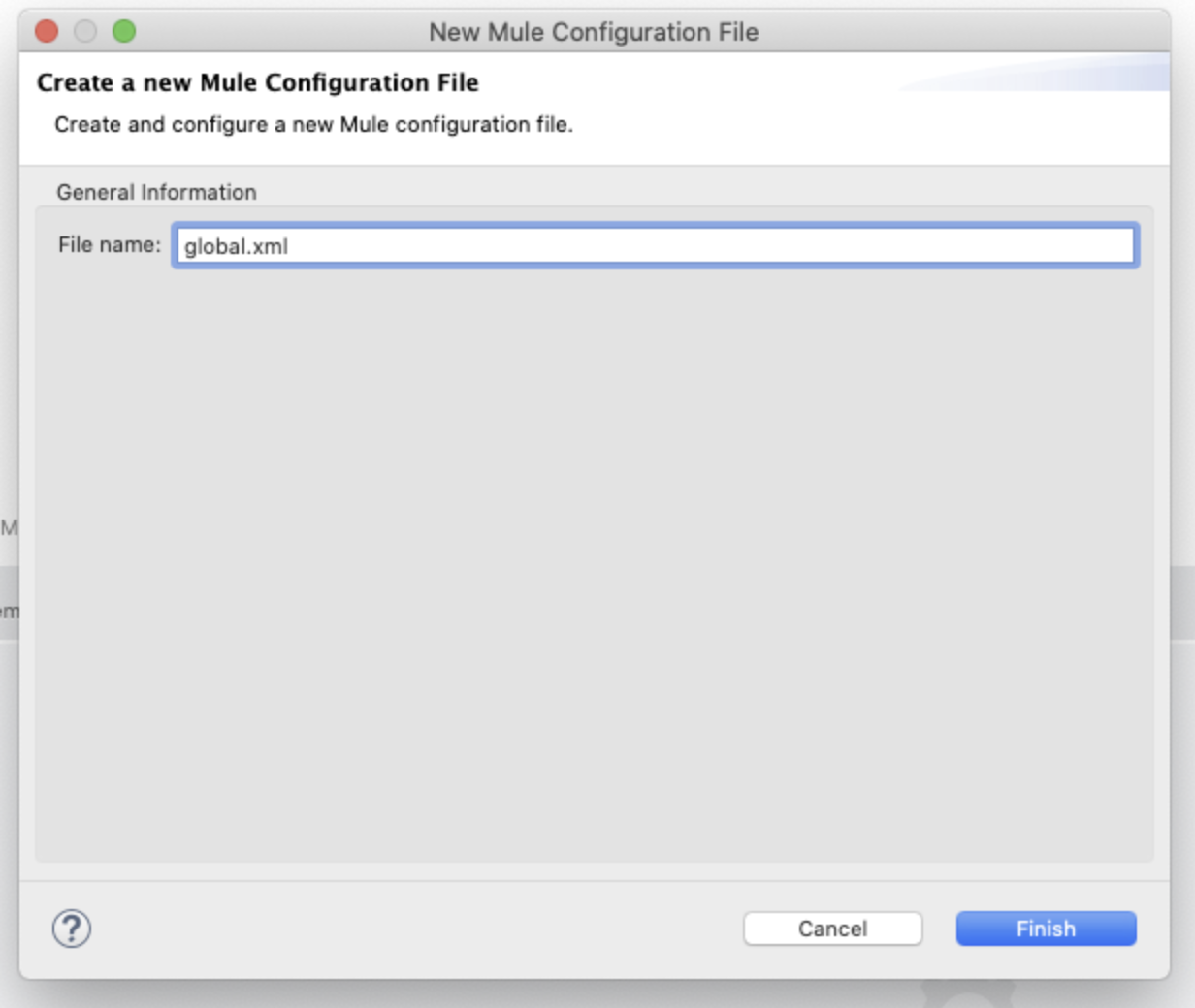 New Mule Configuration File